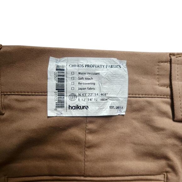 HAIKURE Men's‎ Casual Chino Pants Italian sz 33 US 32/33 NWT | MSRP $276 - Picture 11 of 12